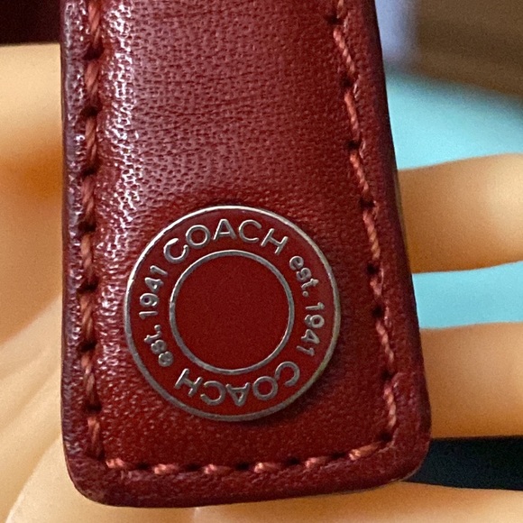 Coach Signature Soho Hobo Shoulder
Bag Red Tan Monogram K1K-6070 - Picture 4 of 13